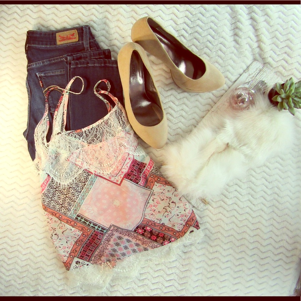 Maurice's Taupe Suede Platform Heels
